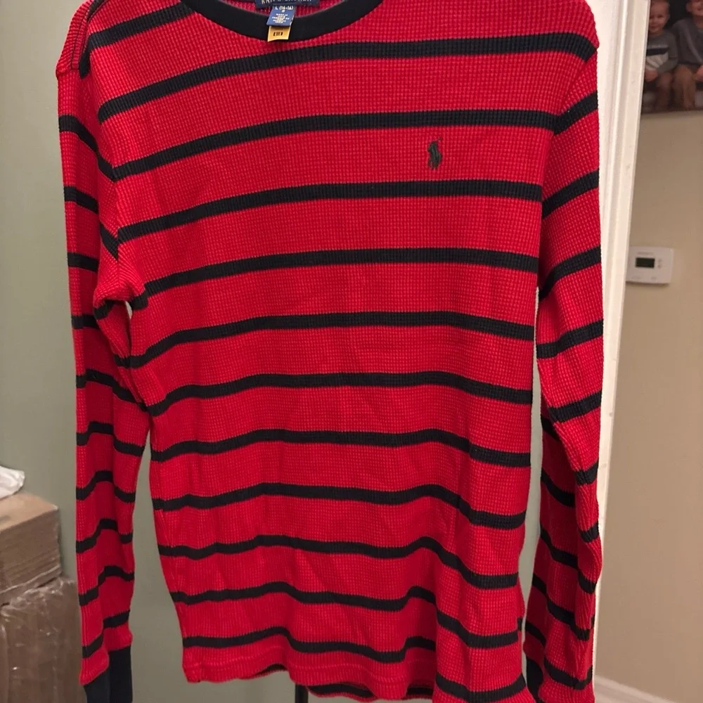 Polo by Ralph Lauren Red and Blue Striped boys Sweater